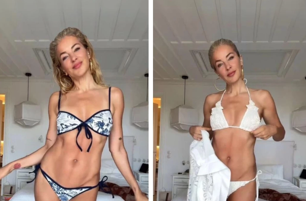 burcu esmersoy dan instagram da bikini defilesi begeni topladi