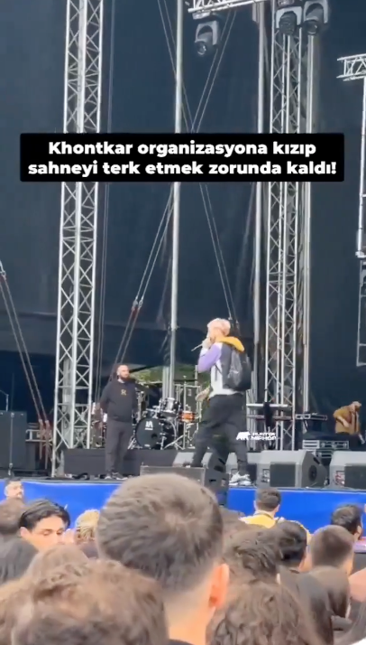 khontkar sahneyi terk etti sosyal medyada gundem oldu