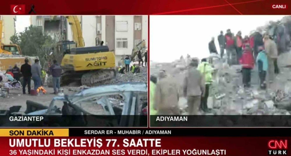 adiyaman da 76. saatte gelen mucize yilmaz cetin enkazdan sag cikarildi