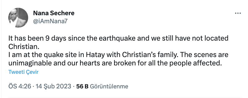 christian atsu enkazda bulundu mu yasiyor mu menajerinden aciklama kramponlarini bulduk