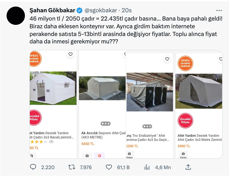 sahan gokbakar dan cadir skandali tepkisi sosyal medyada gundem oldu