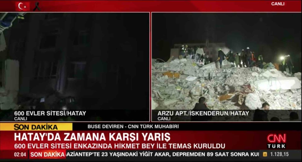 hatay da 600 evler enkazinda hikmet isminde bir vatandas enkazda tespit edildi