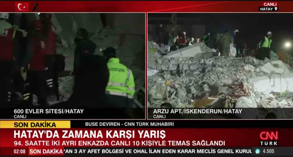 hatay da 600 evler enkazinda hikmet isminde bir vatandas enkazda tespit edildi